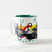 SUPER TUCANO TWEEKLEURIGE KOFFIEMOK (Voorkant links)