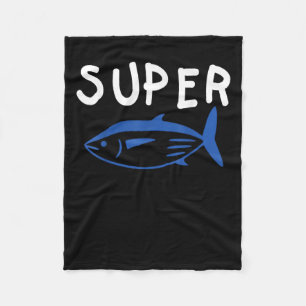 Super Tuna Fish Army Funny Kpop Music Gifts Mannen Fleece Deken