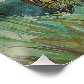 Super Turtle Poster | Grappige Cartoon Muur Kunst (Hoek)