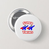 Super Twins Ronde Button 5,7 Cm (Voorkant /achterkant)