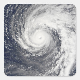 Super Tyfoon Podul Vierkante Sticker