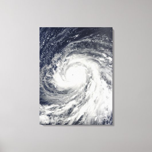 Super Typhoon Choi-wan over de Marianen Canvas Afdruk (Voorkant)