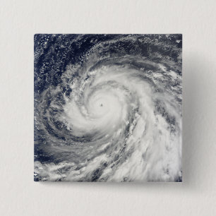 Super Typhoon Choi-wan over de Marianen Vierkante Button 5,1 Cm