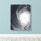 Super Typhoon Melor hangt over de Pacific Oce Canvas Afdruk (Insitu (Houten vloer))