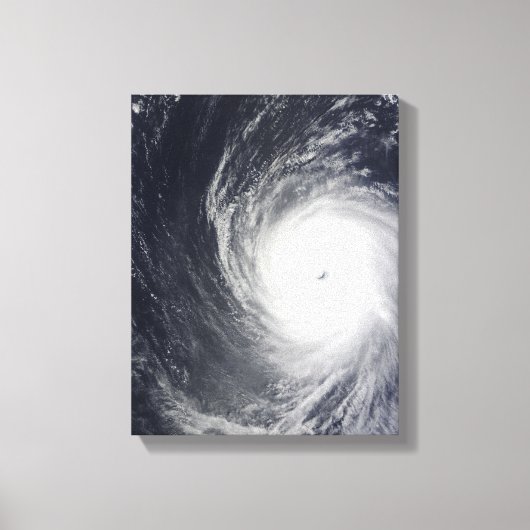 Super Typhoon Melor hangt over de Pacific Oce Canvas Afdruk (Voorkant)
