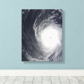 Super Typhoon Melor hangt over de Pacific Oce Canvas Afdruk (Insitu (Houten vloer))