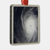 Super Typhoon Melor hangt over de Pacific Oce Metalen Ornament (Rechts)