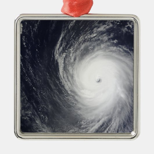 Super Typhoon Melor hangt over de Pacific Oce Metalen Ornament (Voorkant)