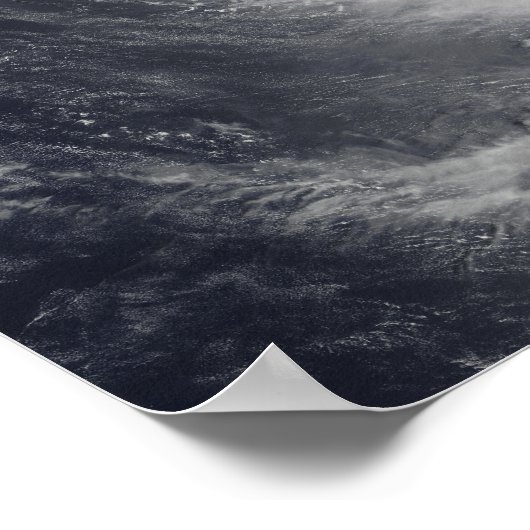 Super Typhoon Melor hangt over de Pacific Oce Poster (Hoek)