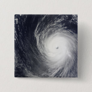 Super Typhoon Melor hangt over de Pacific Oce Vierkante Button 5,1 Cm