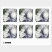 Super Typhoon, Parma boven Luzon, Filipijnen Vierkante Sticker (Vel)