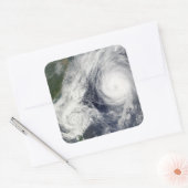 Super Typhoon, Parma boven Luzon, Filipijnen Vierkante Sticker (Envelop)
