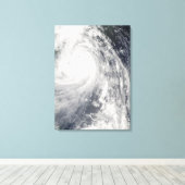 Super Typhoon Wipha Canvas Afdruk (Insitu (Houten vloer))