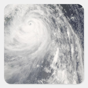 Super Typhoon Wipha Vierkante Sticker