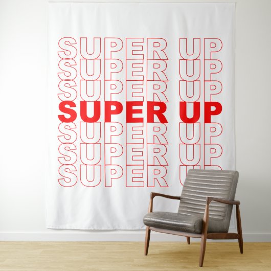 Super Up Hartelijk dank Wandkleed (In situ)