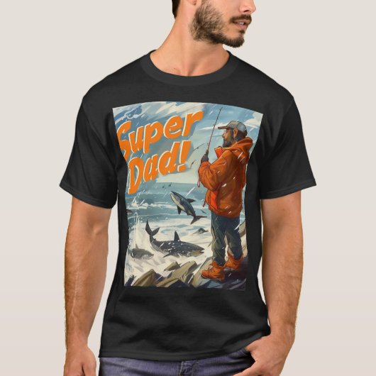 Super vader digitale kunst t-shirt (Voorkant)