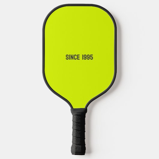 Super vader in fel geel pickleball paddle (Achterkant)