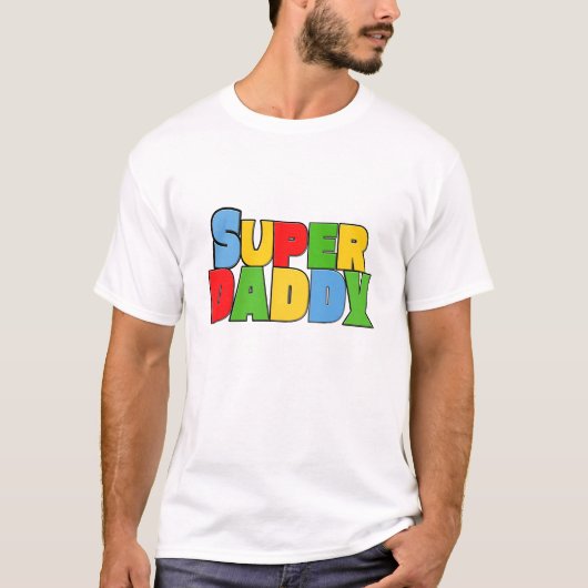 Super vader super coole kleuren t-shirt (Voorkant)