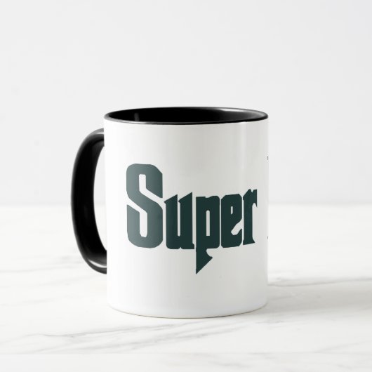 Super vader Top pistool vaderdag cadeau idee mok (Voorkant links)