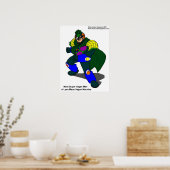 Super Vegan Man (Onze Mascot) Posters (Keuken)