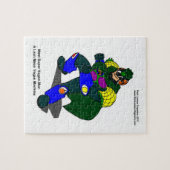 Super Vegan Man (Onze Mascotte) Legpuzzel (Horizontaal)