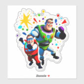 Super Verjaardagsfeest! Sticker (Vel)