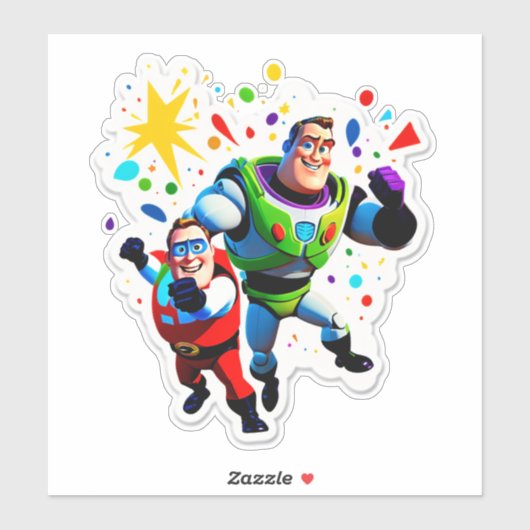 Super Verjaardagsfeest! Sticker (Vel)