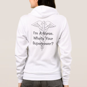 Super verpleeghoes met het caduceus-symbool hoodie