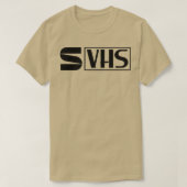 Super VHS Media Format-Logo T-shirt (Design voorkant)