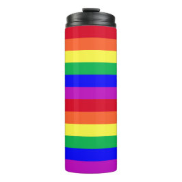 Super Vivid Vibrant Colors Gay Pride Rainbow Flag Thermosbeker