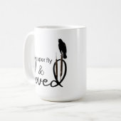 Super Vlieg (met Rode-Vleugel Blackbird) Koffiemok (Voorkant links)