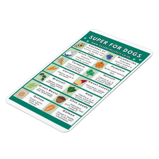 Super Voedsel voor Honden Koelkast Magneet (Linkerzijde)