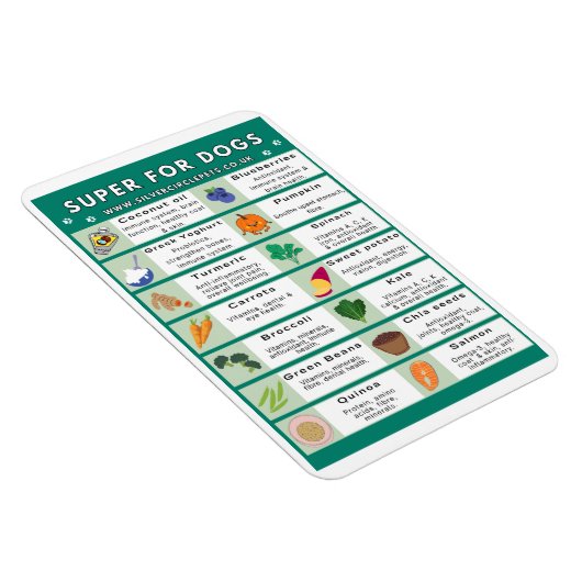 Super Voedsel voor Honden Koelkast Magneet (Rechterzijde)