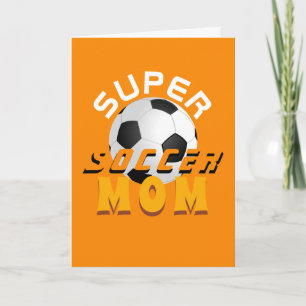 Super Voetbal Moederdag voetbal Sportieve Moeder Kaart