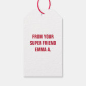 Super Vriend Classroom Valentijn Gift Label Cadeaulabel (Achterkant)