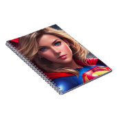 Super vrouwen comic cover notitieboek (Rechterzijde)