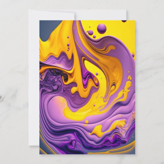 Super Wavy Print Verjaardagsfeest Kaart (Achterkant)