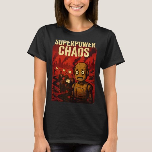 Super Wer Chaos Dystoan Satire War Consequences Gi T-shirt (Voorkant)