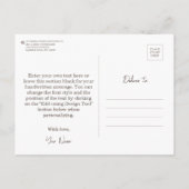 Super wiskundeleraar redt de wereld. Bedankcadeau Briefkaart (Achterkant)