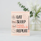 Super wiskundeleraar redt de wereld. Bedankcadeau Briefkaart (Staand voorkant)