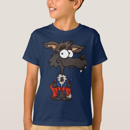 Super Wolf Kinder T-Shirt (Voorkant)