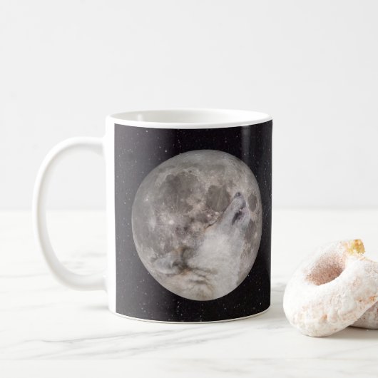 Super Wolf Moon Koffiemok (Met donut)