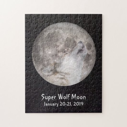 Super Wolf Moon Legpuzzel (Verticaal)