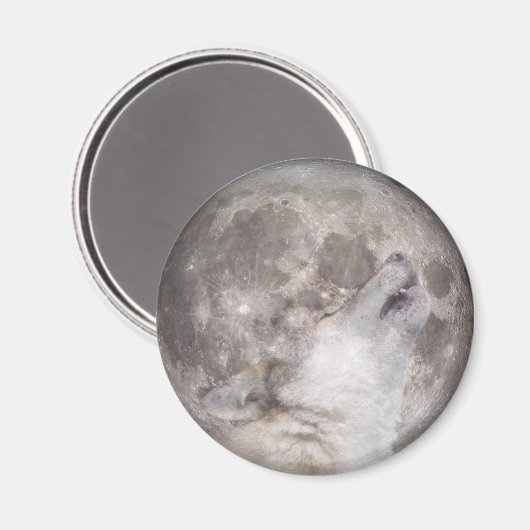Super Wolf Moon Magneet (Voorkant / Achterkant)