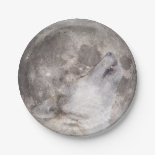 Super Wolf Moon Papieren Bordje