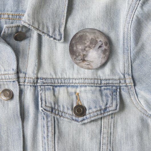 Super Wolf Moon Ronde Button 5,7 Cm (In situ)