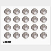 Super Wolf Moon Ronde Sticker (Vel)