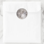 Super Wolf Moon Ronde Sticker (Tas)