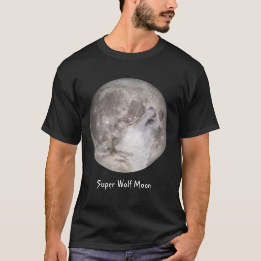 Super Wolf Moon T-shirt (Voorkant)