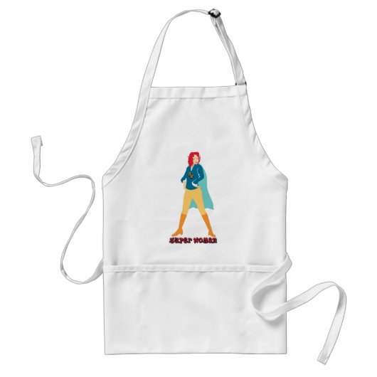 Super Woman Apron Standaard Schort (Voorkant)